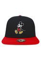 GORRA MICKEY MOUSE DISNEY ORIGINAL PLANA CLÁSICA NEGRO/ROJO (TALLA ADULTO) OC CAPS de Disney