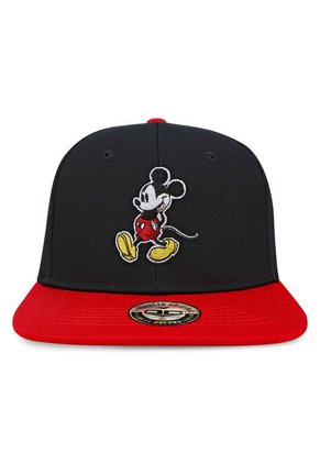 GORRA MICKEY MOUSE DISNEY ORIGINAL PLANA CLÁSICA NEGRO/ROJO (TALLA ADULTO) OC CAPS