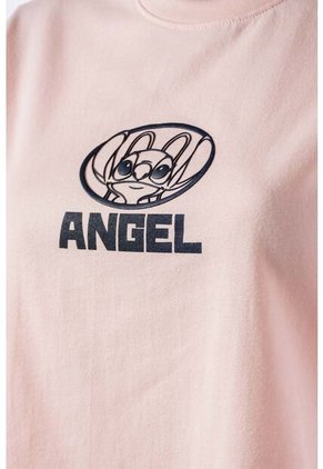 Camiseta De Lilo Y Stitch Regular Fit Para Mujer L