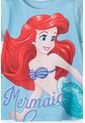 Camiseta De La Sirenita Manga Corta Azul Para Niña 2T A 5T 3T de Disney