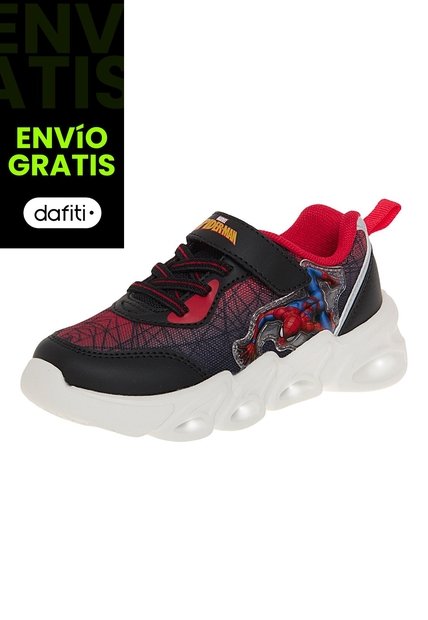 Zapatos Deportivos Con Diseño De Spiderman Para Niño Pequeño Negro Disney 210410