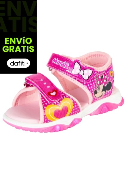 Sandalias Deportivas Con Diseño De Minie Para Niña Pequeña Rosa Disney 201171 Payless