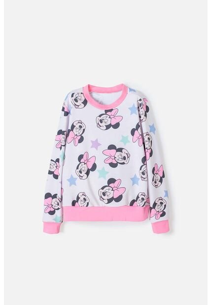Buzo De Minnie Mouse Cerrado Multicolor Para Niña 4
