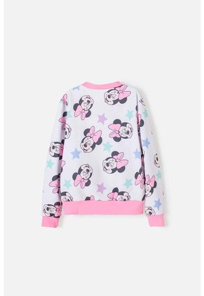 Buzo De Minnie Mouse Cerrado Multicolor Para Niña 4