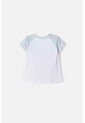 Camiseta De Stitch Manga Corta Blanco Para Niña 2T A  5T 2T de Disney