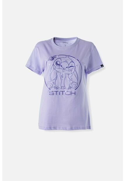 Camiseta De Stitch Slim Fit Para Mujer XS