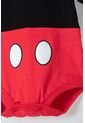 Body De Mickey Mouse Manga Corta Rojo Con Negro Para Bebé Niño 3-6 de Disney