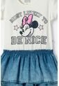 Vestido De Minnie Mouse Marfil De Falda Con Boleros Para Niña 10 de Disney