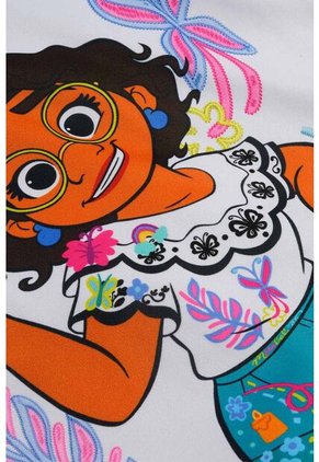 Conjunto De Encanto De Falda Blanco Y Verde Para Niña 2T A 5T 3T