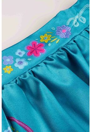 Conjunto De Encanto De Falda Blanco Y Verde Para Niña 2T A 5T 3T