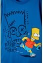 Camiseta De Los Simpson Manga Corta Azul Para Niño 14 de Disney