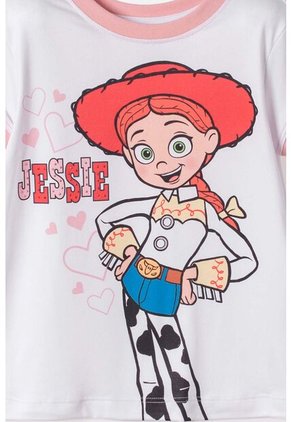 Camiseta De Toy Story Manga Corta Blanco Para Niña 3T A 6T 4T