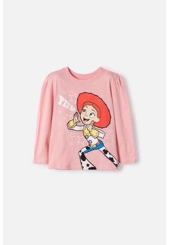 Camiseta De Toy Story Manga Larga Rosada Para Niña 3T A 6T 5T Disney