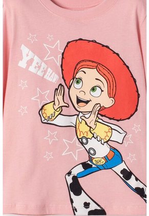 Camiseta De Toy Story Manga Larga Rosada Para Niña 3T A 6T 5T
