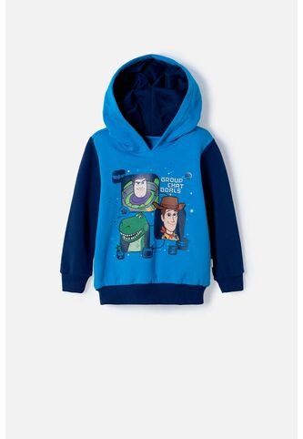 Buzo De Toy Story Cerrado Con Capucha Azul Para Niño 3T A 6T 5T Disney