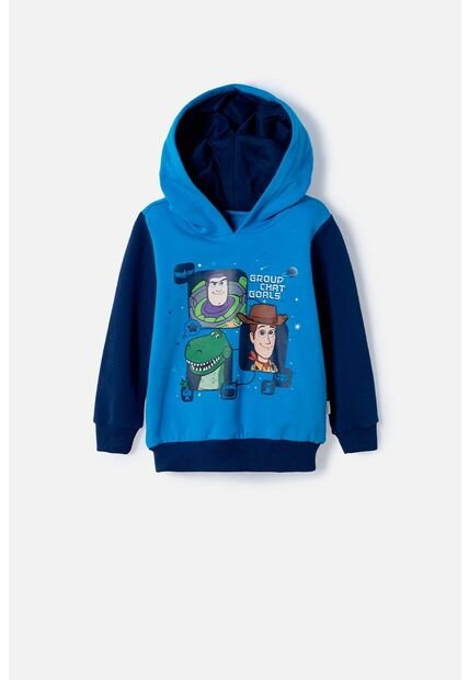 Buzo De Toy Story Cerrado Con Capucha Azul Para Niño 3T A 6T 5T