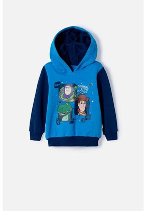 Buzo De Toy Story Cerrado Con Capucha Azul Para Niño 3T A 6T 5T