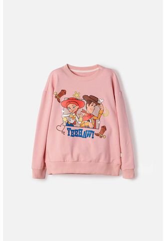 Buzo De Toy Story Cerrado Palo De Rosa Para Niña 6 Disney