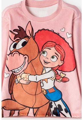 Pijama De Toy Story Pantalón Largo Rosado Para Niña 3T