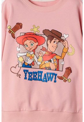 Buzo De Toy Story Cerrado Palo De Rosa Para Niña 6