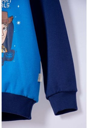 Buzo De Toy Story Cerrado Con Capucha Azul Para Niño 3T A 6T 5T