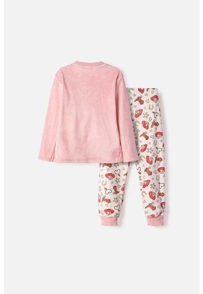 Pijama De Toy Story Pantalón Largo Rosado Para Niña 3T