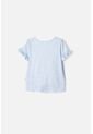 Camiseta De Frozen Manga Corta Azul Cielo Para Niña 2T A 6T 3T de Disney