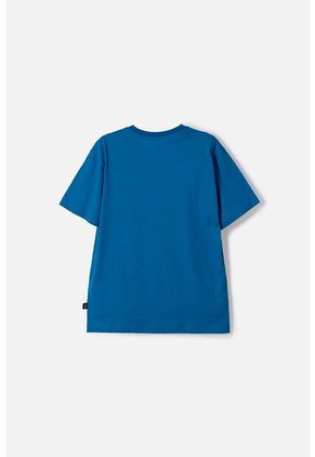 Camiseta De Los Simpson Manga Corta Azul Para Niño 10