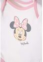 Set Primer Día De Minnie Mouse Marfil Y Rosado Estampado Para Bebé Niña 0-3 de Disney