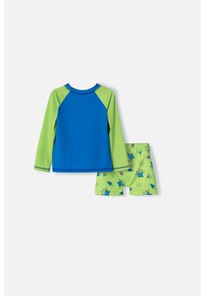 Conjunto De Baño De Toy Story Manga Larga Azul Y Verde Para Niño 3T A 6T 3T