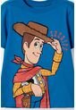 Camiseta De Toy Story Manga Corta Azul Para Niño 2T A 6T 5T de Disney