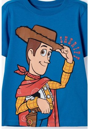 Camiseta De Toy Story Manga Corta Azul Para Niño 2T A 6T 5T