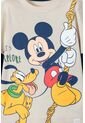 Camiseta Mickey Manga Larga Caqui Y Azul Para Niño 2T A 5T 2T de Disney