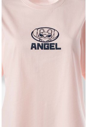 Camiseta De Lilo Y Stitch Regular Fit Para Mujer L