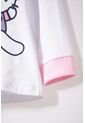 Pijama De Hello Kitty Blanca Y Rosada De Camiseta Manga Larga Para Bebé Niña 6-9 de Disney