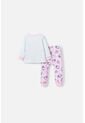 Pijama De Hello Kitty Blanca Y Rosada De Camiseta Manga Larga Para Bebé Niña 6-9 de Disney