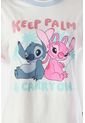 Camiseta De Stitch Regular Fit Para Mujer M de Disney
