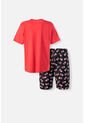Pijama De Los Simpson De Pantalón Corto Rojo Y Negro Para Hombre L de Disney