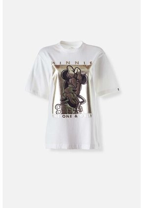 Camiseta De Minnie Mouse Regular Fit Para Mujer S