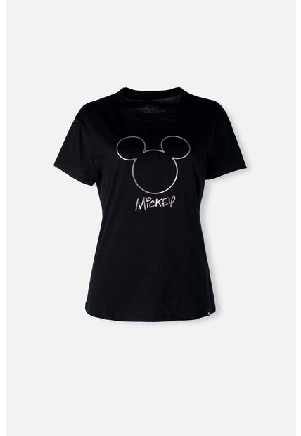 Camiseta De Mickey Mouse Regular Fit Para Mujer XS