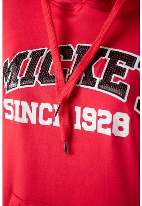 Buzo De Mickey Mouse Cerrado Rojo Para Mujer XS