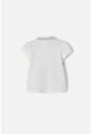 Camiseta Tipo Polo De Minnie Mouse Marfil Para Niña 2T A 5T 3T de Disney