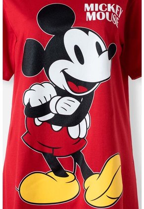 Pijama De Mickey Mouse Tipo Batola Roja Para Mujer XS