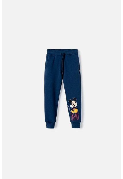 Jogger De Mickey Mouse Azul Con Estampado En Relieve Para Niño 2T A 5T 4T
