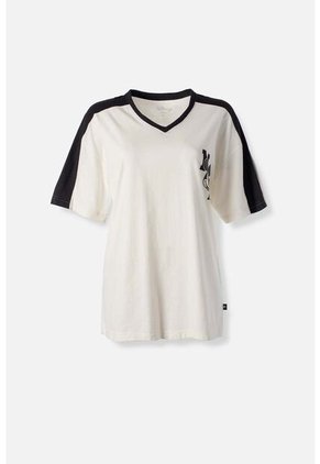 Camiseta De Mickey Mouse Oversized Fit Para Mujer S
