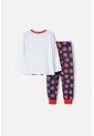 Pijama De Blancanieves Blanca Y Azul De Camiseta Manga Larga Para Niña 2T A 5T 4T de Disney