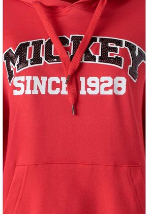 Buzo De Mickey Mouse Cerrado Rojo Para Mujer XS