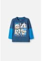 Camiseta De Mickey Mouse Azul Manga Larga Para Niño 2T A 5T 3T de Disney
