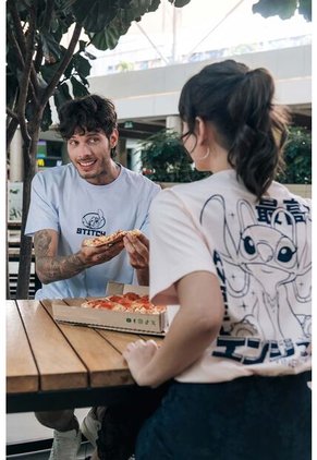 Camiseta De Lilo Y Stitch Regular Fit Para Mujer M