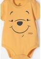 Body De Winnie The Pooh Manga Corta Mostaza Para Bebé Niña 3-6 de Disney